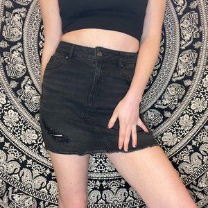 wild fable Black denim skirt